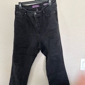 Agolde Straight-Leg High-Rise Jeans in Faded Black